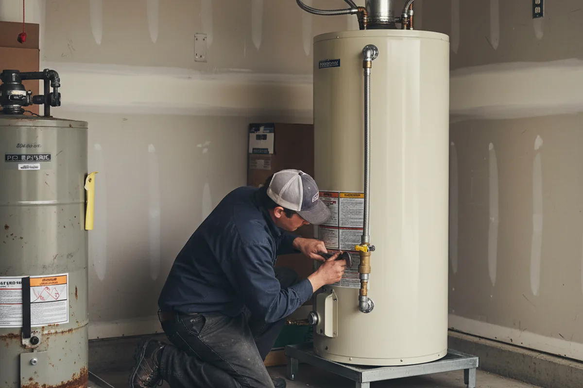 Water heater and shutoff valve replacement in Millbrook